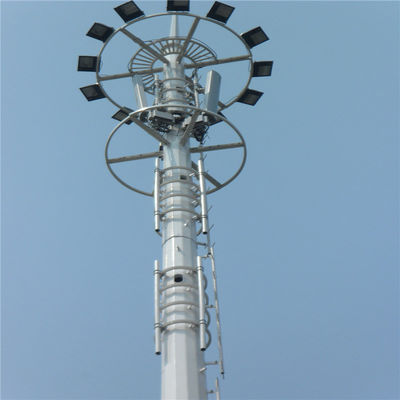 Antenna celular Telecom Hot Dip Galvanizado Monopólio Torre 10 -60 M