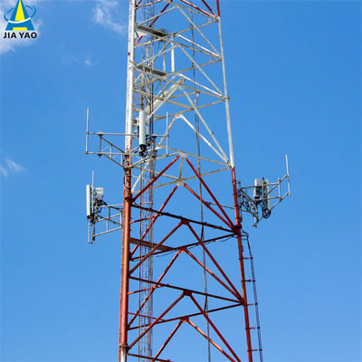 10 20 30 40 50 60M Torre de aço tubular galvanizado sinal Wifi Bts Televisores 3 pernas Torre de aço tubular