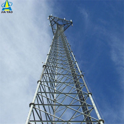 10 20 30 40 50 60M Torre de aço tubular galvanizado sinal Wifi Bts Televisores 3 pernas Torre de aço tubular