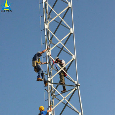 10 20 30 40 50 60M Torre de aço tubular galvanizado sinal Wifi Bts Televisores 3 pernas Torre de aço tubular