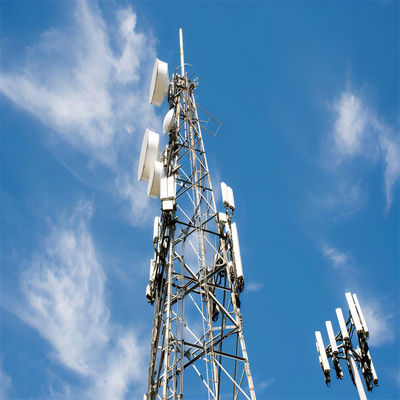 Aço galvanizado a quente 4 pernas Torre de parede Montar antena poste de montagem