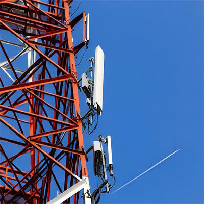 Torre de rede de 30m para comunicação GSM Torre feita de aço angular