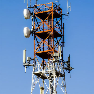 Antenna de rádio de aço com rede de ângulo Equipamento sem fio 4g Antenna Booster Cell Signal Torre de telecomunicações móveis