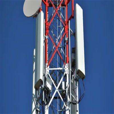 Torre de rede de 30m para comunicação GSM Torre feita de aço angular