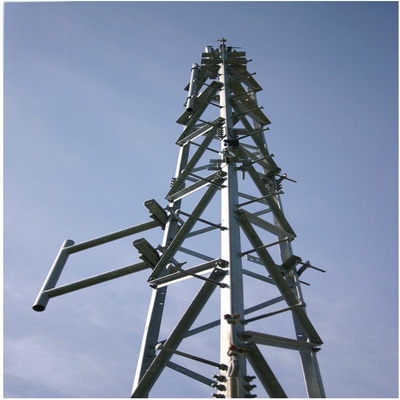 Mast Pylon Ferro angular 3 pernas Telecomunicações Torre de aço 20 30 40 45 50 55 60 M