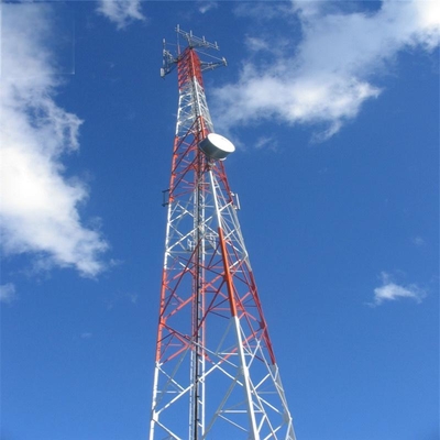 Mast Pylon Ferro angular 3 pernas Telecomunicações Torre de aço 20 30 40 45 50 55 60 M