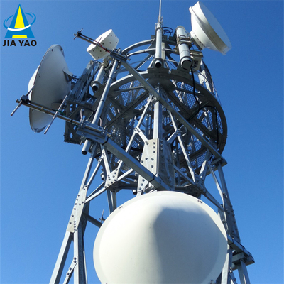 Mast Pylon Ferro angular 3 pernas Telecomunicações Torre de aço 20 30 40 45 50 55 60 M