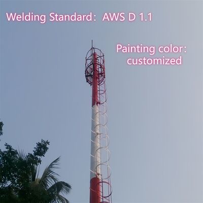 Ferro Wifi Telefone celular Antenna Torre 25m 40m Altura Rede Comunicação móvel GSM