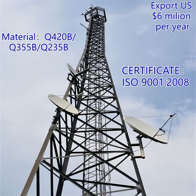 5 10 15 20 25 30 M Auto-sustentável aço galvanizado angular 3 Torre de pernas