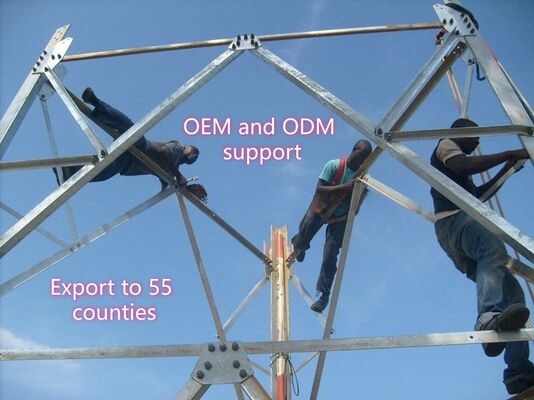 5 10 15 20 25 30 M de aço angular galvanizado auto-sustentável 3 pernas torre 5-100M