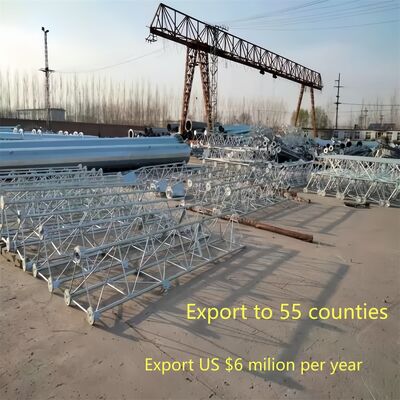 60M 3-tubo personalizado 3 pernas de aço galvanizado auto-sustentável Wifi GSM Microondas Telecom Base Station Tower