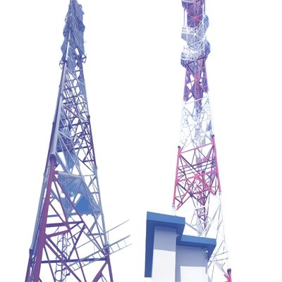 60M 3-tubo personalizado 3 pernas de aço galvanizado auto-sustentável Wifi GSM Microondas Telecom Base Station Tower