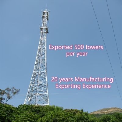 20 30 40M 3 pernas Tubular de aço sem costura ISP Internet 5G Wifi Bts Torre de Transmissão de Telecomunicações