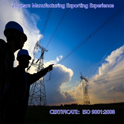 Alta tensão 220KV 500KV ângulo galvanizado de aço torre de transmissão de energia de suspensão poste de utilidade