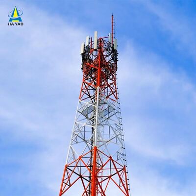 Torre de rede de aço angular de quatro patas para telecomunicações