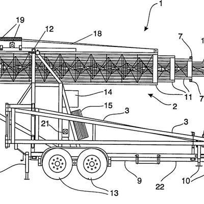 Torre Telescópica 15-30M Caminhão de Aço Galvanizado Montado Antenna de Comunicação 40M/S à prova de vento