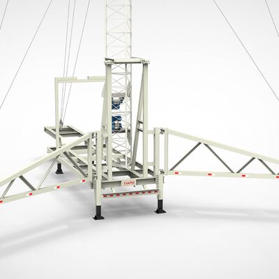 Caminhão móvel montado Telescópica de aço galvanizado 15 20 25 30M 5G 4G Wifi Torre de comunicação em rodas