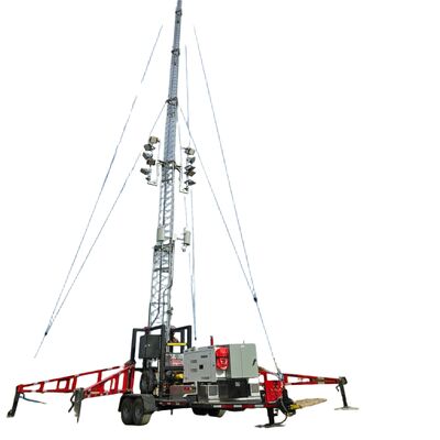 Telescópica Galvanizado de Aço 15 20 30M 5G 4G Wifi sinal de emergência de reforço Torre de Comunicação