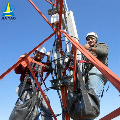 Corpo de Torre Angular de Aço de 3 Pernas, Torre Triangular com Inclinação Igual ou Variável e Seção Transversal de Ângulo de Aço para Comunicação