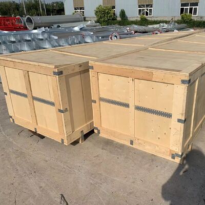 Torre de cabo solar integrada de 20m-50m para monitoramento remoto e comunicação de usina fotovoltaica