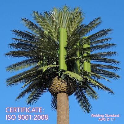 10 16 22M Área Residencial Árvore Biônica Camuflada Aço Galvanizado Autoportante Exterior 5G 4G Wifi Torre de Telecomunicações