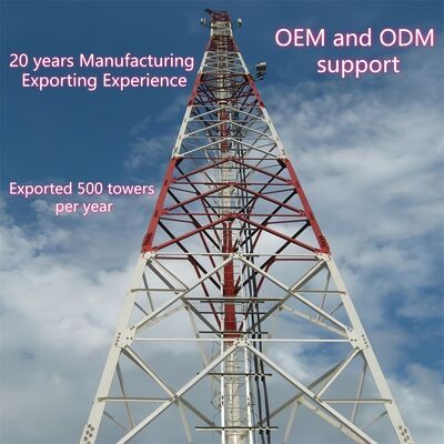 10 16 22 28M Leve 3 pernas de aço angular galvanizado autoportante ao ar livre 5G 4G Wifi Torre de telecomunicações rural