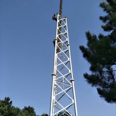 18 28 38M 3 Pernas Tubular Aço Galvanizado Multi Frequência Outdoor 5G 4G Wifi Torre de Comunicação de Transmissão de TV
