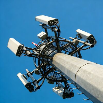 14 20 26M Tamanho Compacto Monopole Aço Galvanizado Autoportante Exterior 5G 4G Satélite Torre de Telecomunicações de Pequena Área