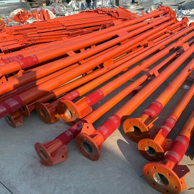 Torre de aço tubular resistente de 3 patas de 45M com resistência de alto impacto apropriada para a micro-ondas das telecomunicações e as torres da segurança