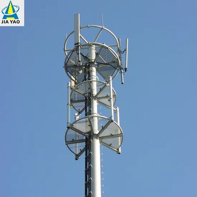 12 25 32M galvanizou a instalação rápida à prova de corrosão da torre de comunicação Monopole para a região costeira