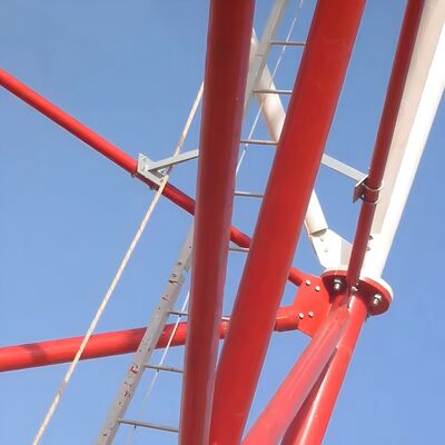 Torre robusta de aço tubular de 3 pernas adequada para micro-ondas 4G 5G e sistemas de segurança com construção em aço de alta resistência