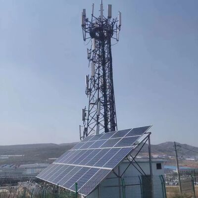 Torre de comunicação compatível da energia renovável para a monitoração do parque solar dos parques eólicos