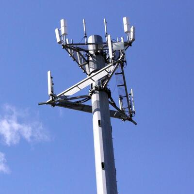 20 35M Monopole 5G Onda Milimétrica Pequena Torre de Celular Design Compacto para Área Urbana de Alta Densidade