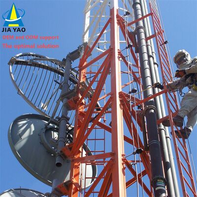 Torre pequena compacta angular da pilha de 3 pés integrada com a fonte de alimentação para a rede da borda 5G