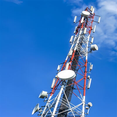 18m 42m 3 pernas tubular montanha resistente sísmica torre de telecomunicações anti-choque de 9 níveis para área de alta altitude