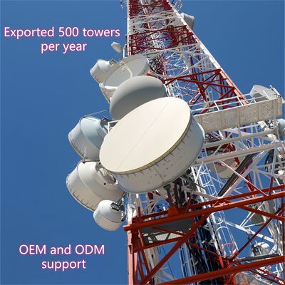 Iso equipado com pernas da torre da antena de 40M Corrosion Proof 4 certificado para a infra-estrutura das telecomunicações