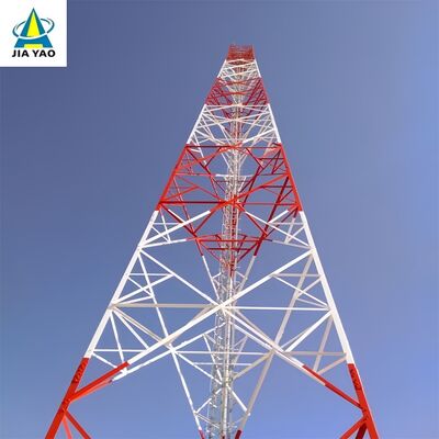 torre de aço equipada com pernas do ângulo do aço Q355 de 52M 3 reusável para o desenvolvimento provisório da rede