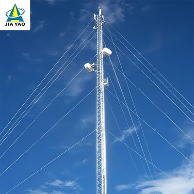 33 torre Guyed adaptável do vento alto de 60M eficaz na redução de custos para a cobertura de banda larga rural