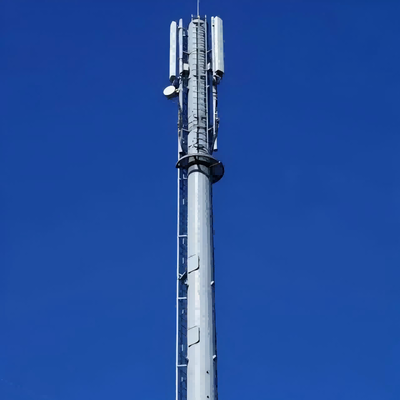 16 24 ereção rápida da torre Monopole de economia de espaço de 38 medidores para a rua pedestre 5G