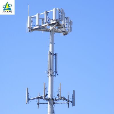 12 22 torre Monopole da antena do projeto lustroso de 32 medidores para o desenvolvimento das telecomunicações do parque empresarial