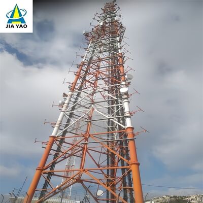 torre compacta das telecomunicações do tubo da pegada 3 de 48m 60m 70m 77Meter para a rua pedestre urbana 5G