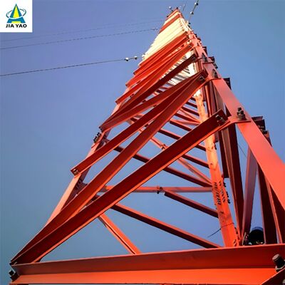 35 42 48M Torre Guyed galvanizada por imersão a quente para rede de telecomunicações da região de Gobi
