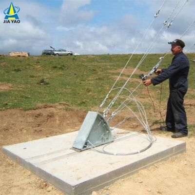 Torre Guyed Wire de 38M Quick Erect para uma comunicação de ajuda humanitária de emergência