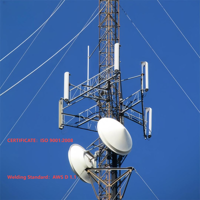 Torre Guyed Wire de 38M Quick Erect para uma comunicação de ajuda humanitária de emergência