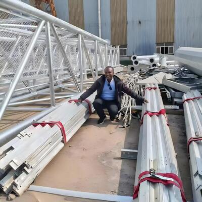 32M 45M 60M 3 Legged Angular Steel Communication Tower Self Supporting 5G Telecom Tower for Base Station