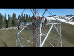 Torre de aço angular de 4 pernas