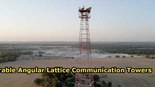 Torre de comunicação angular de 4 pernas